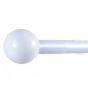 Bastone per Tende Anelli Metallo Colore bianco Harry  Ø 16-19 mm L 165-310 cm 