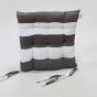 CHARLIE Cuscino Imbottito per Sedia da Pranzo 40 x 40 con Lacci