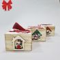 CUPIDO Set 4 Lavette Mani 30 x 30 + Scatola di Legno Omaggio