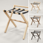 Easy 611 Poggiavaligie in Legno con Sponda e Cinghie