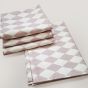 OUTLET VINTAGE Strofinaccio Cotone 50 x 70 Rombi Rosa