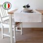 PANAREA Runner Tavola 50 x150 Cotone Bianco Made in Italy 