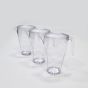 SUMMER Caraffa Infrangibile + Coperchio 225 cl Trasparente (3 pz)
