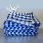 OUTLET Stock Tovaglie 140 x 140 Damina Blu - 3 pz