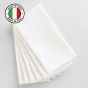 PANAREA Tovaglioli di Stoffa Ristoranti 50 x 50 Cotone Bianco Made In Italy