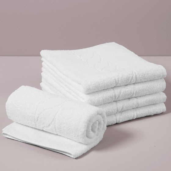 PRESTIGE Asciugamano Viso Spugna 460 gr, Bianco 60 x 100
