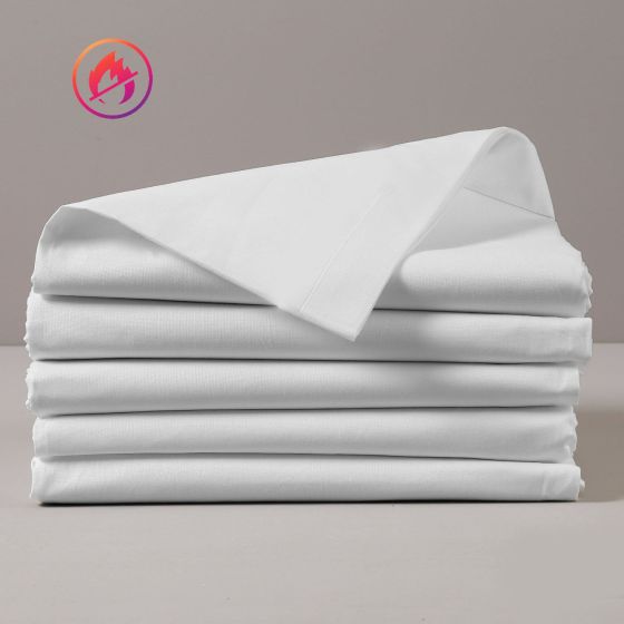 GIADA Lenzuolo Ignifugo Sopra 160 x 270 Singolo Bianco