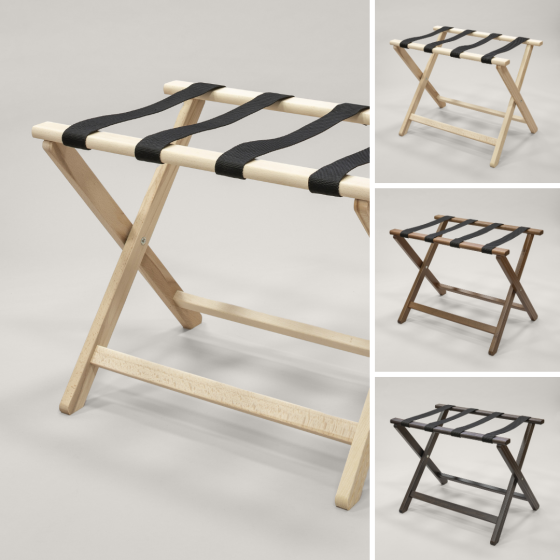 JUMBO 620 Reggivaligie in legno Pieghevole con Cinghie