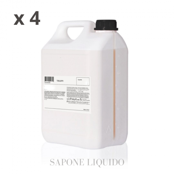 PURE WHITE-DEEP BLACK Sapone Liquido Tanica 5 Litri Formato Risparmio (4 pz)