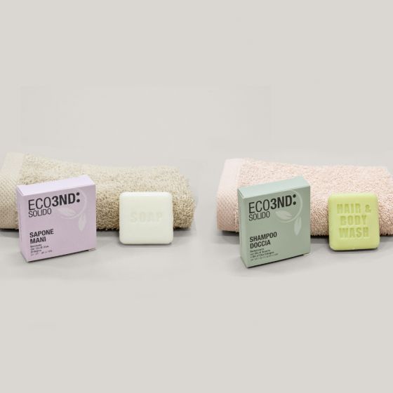 ECO3ND: Mini Set Cortesia Cosmetici Solidi Zero Plastica (48 pz) 