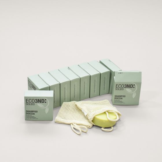 ECO3ND: Confezione Risparmio 10 pz Shampoo Doccia Solido 100 gr