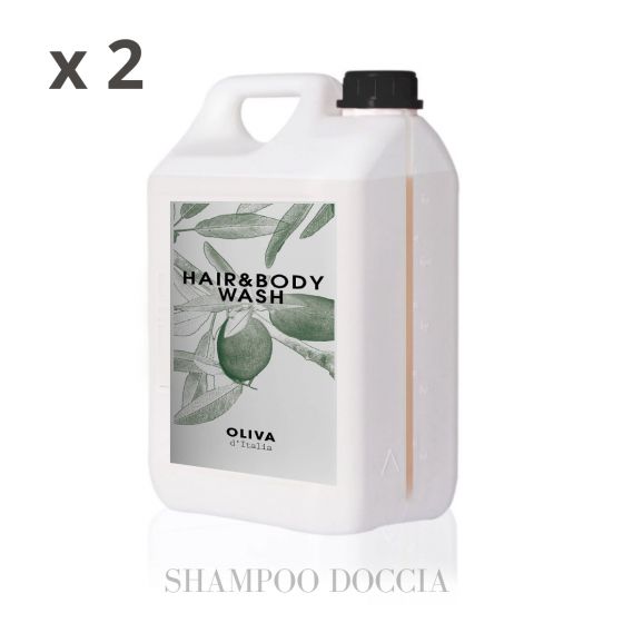 OLIVA BIO Shampoo Doccia Tanica da 5 Litri (2 pz)