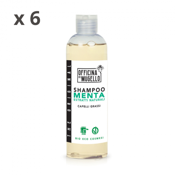 OFFICINA DEL MUGELLO Shampoo Biologico Menta 250 ml (6 pz)