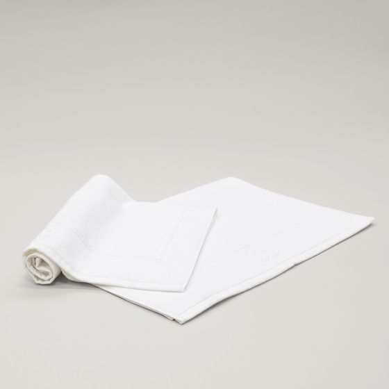 LOTHO Tappetino da Bagno Lusso Spugna 700 gr Bianco 55 x 70  