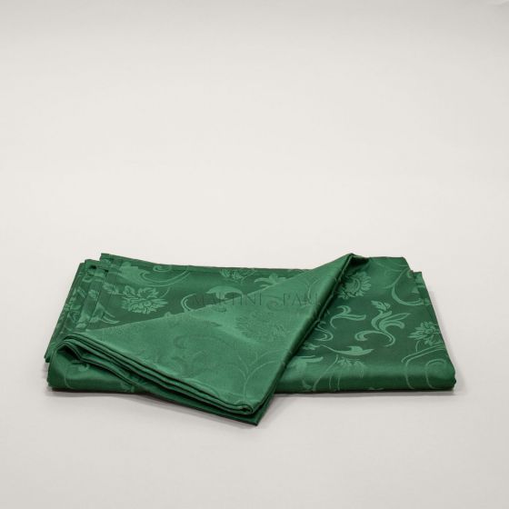 MELANIA Tovaglia Misto Poli Tessuto Jacquard Verde 150 x 200 