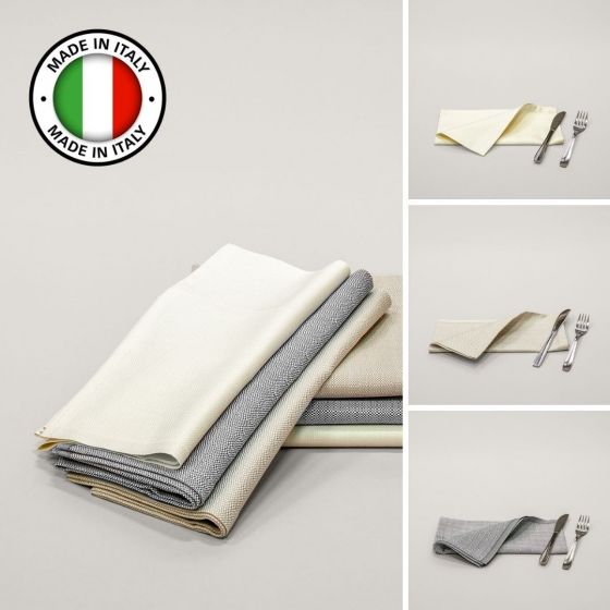 BAKERY Tovaglioli Stoffa Ristoranti Cotone 50 x 50 cm Made In Italy