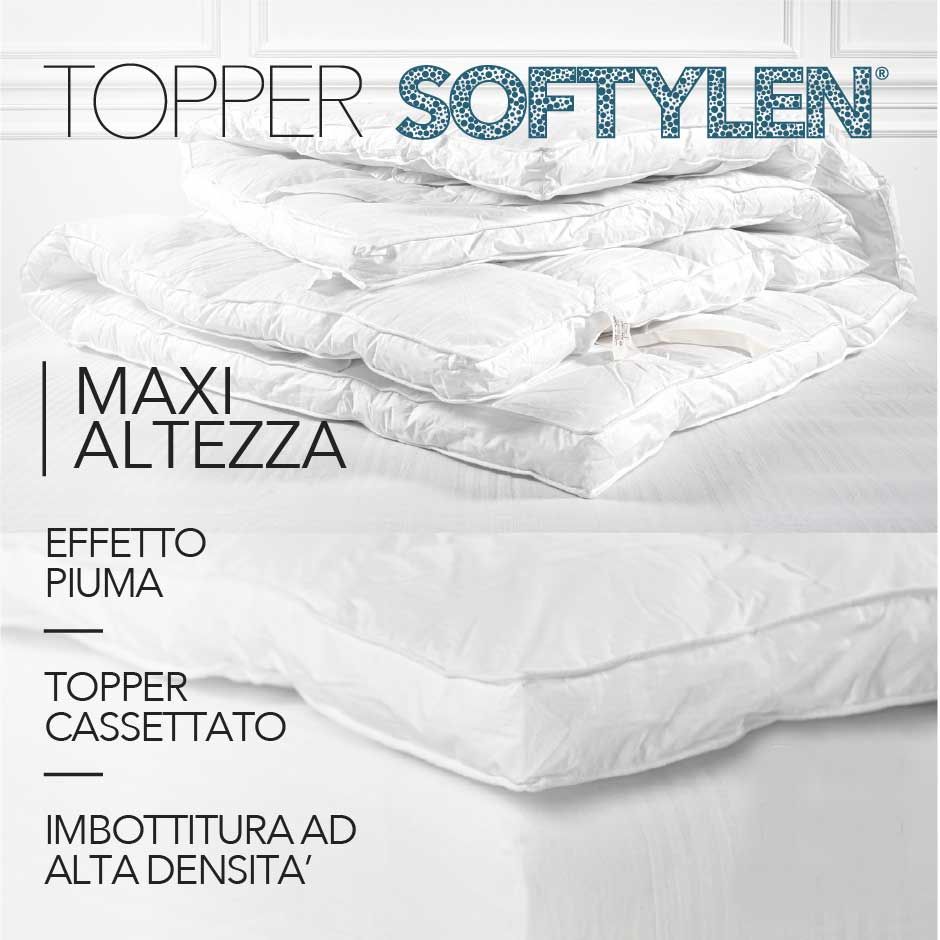 TOPPER matrimoniale/singolo trapuntato anallergico trapirante 600. gr/mq  made in Italy