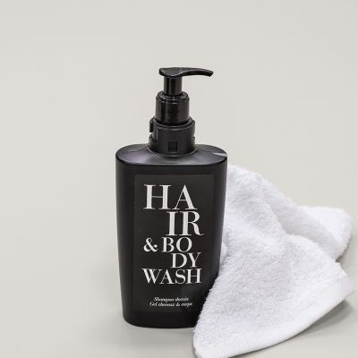 DEEP BLACK Shampoo Doccia Flacone Ricaricabile 400 ml (24 PZ) 