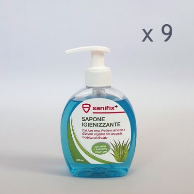 Sanifix Sapone Liquido Igienizzante Antibatterico 300 ml (Box 9 pz)