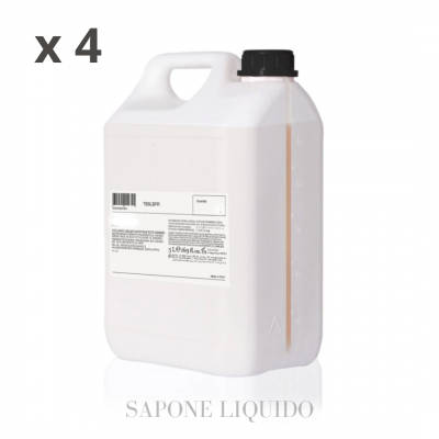 PURE WHITE-DEEP BLACK Sapone Liquido Tanica 5 Litri Formato Risparmio (4 pz)