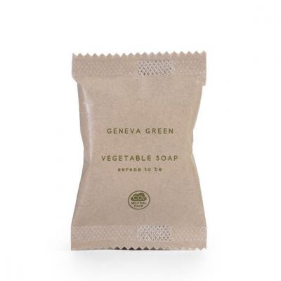 Sapone Vegetale 15 gr Flow Pack Geneva Green (Box 300 pz )