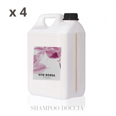 VITE ROSSA Shampoo Doccia Tanica da 5 Litri (4 pz) 